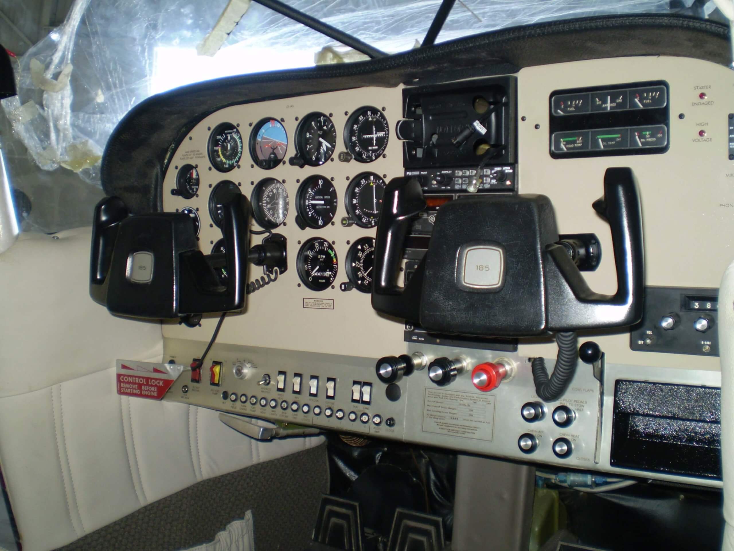 Carry out panel refurbishment to a Cessna 185.