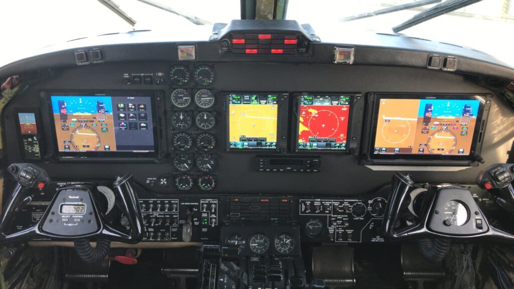 Install Dual Garmin G600TXi's, S-TEC / Genesys 2100 Autopilot system, GTS825 Traffic System, Mid-Continent Standby Attitude Module, New Audio Panels, Transponders and ADS-B In and Out Compliant, in a Beech B200.