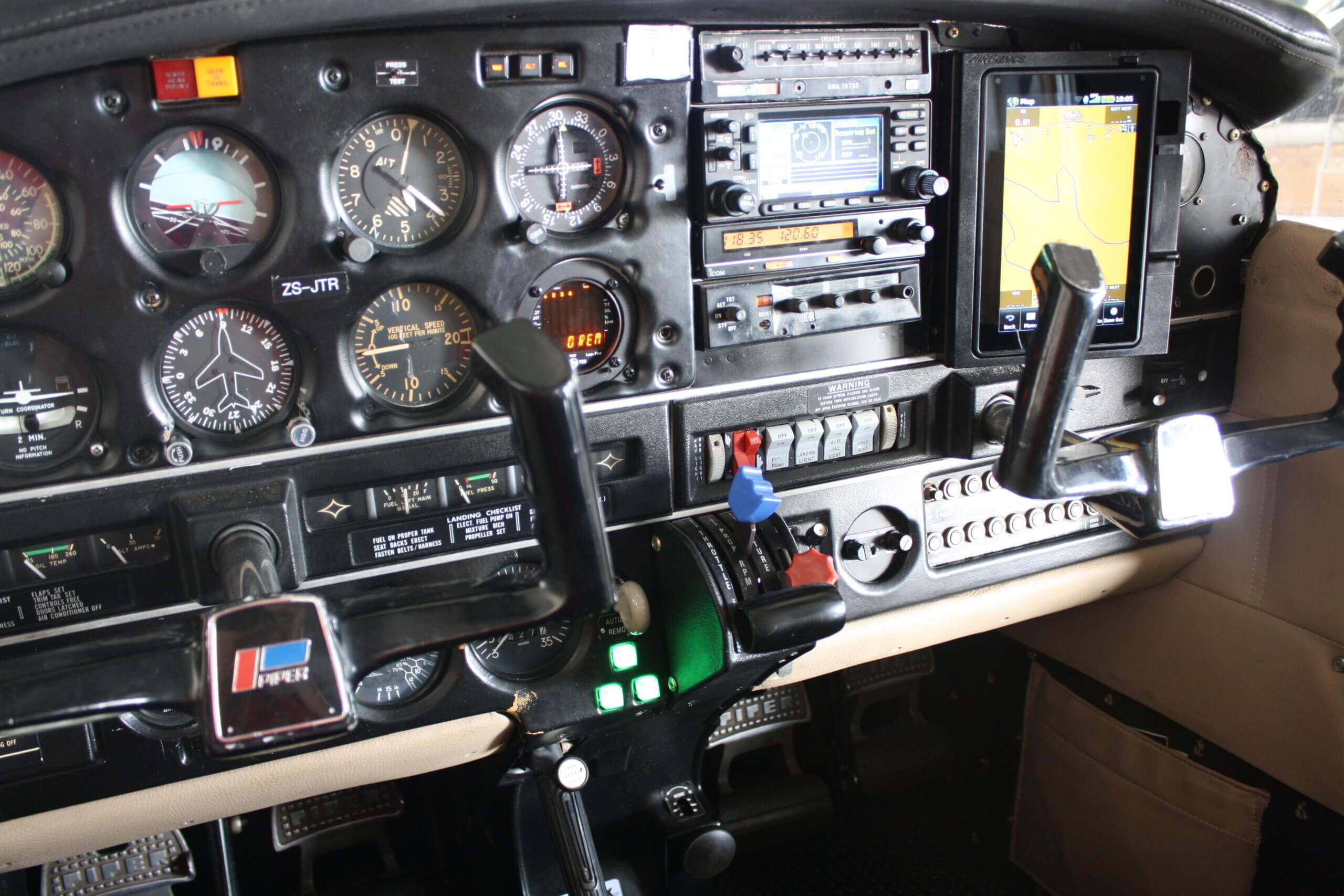 Install Garmin Aera760 GPS and cleanup stack on Piper Arrow.