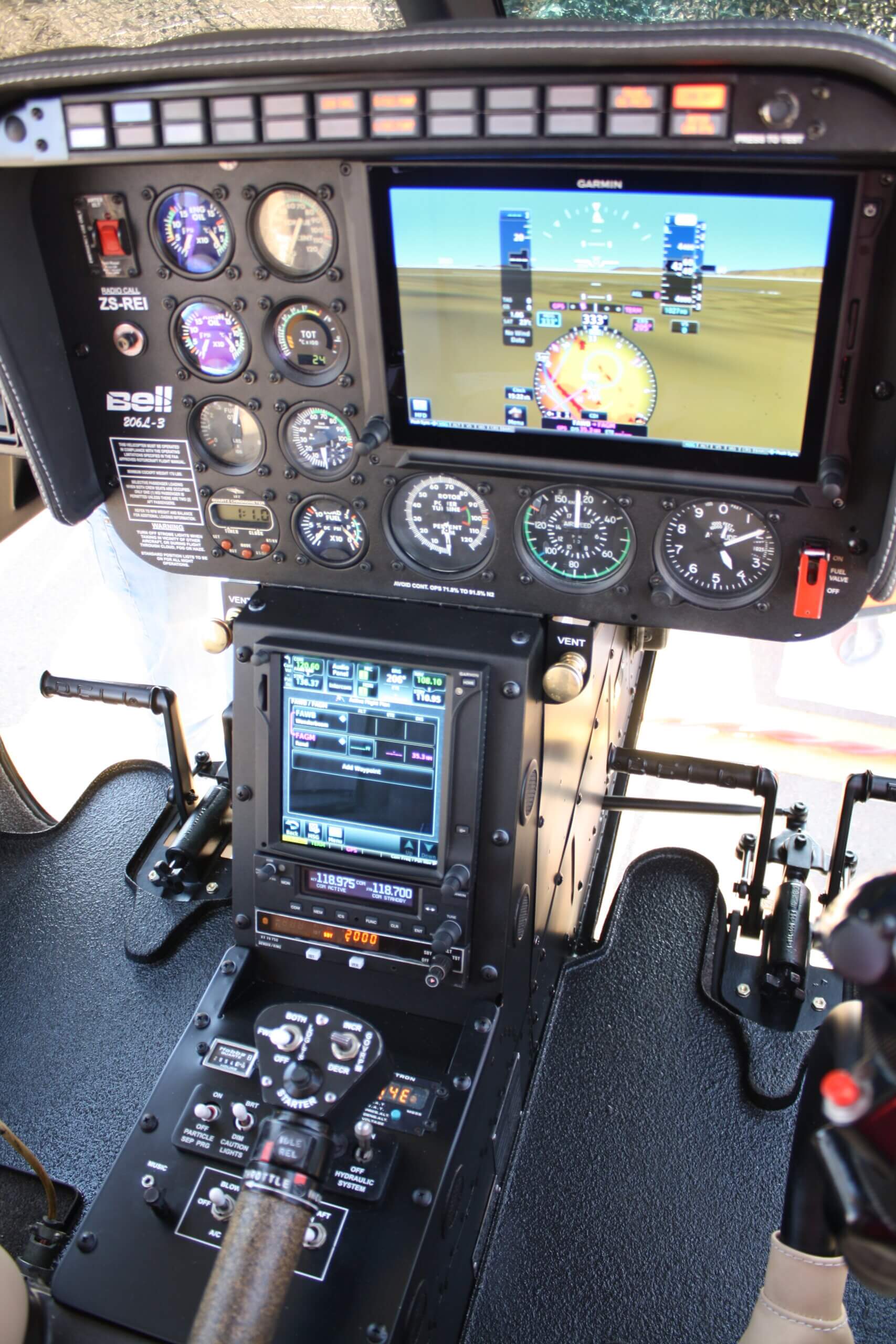 Install Garmin G500HTXi, GTN750HXi and GTR225 Comm Radio to a Bell 206L-3 Helicopter.