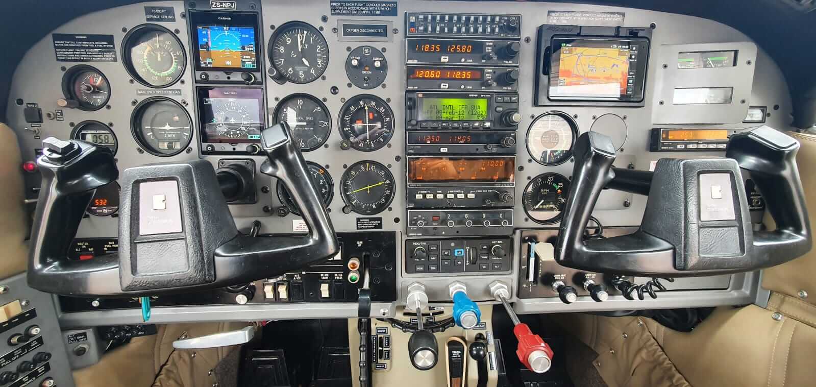 Install Dual G5's, GFC500 Autopilot and Panel Refurbishment on a Cessna 210.