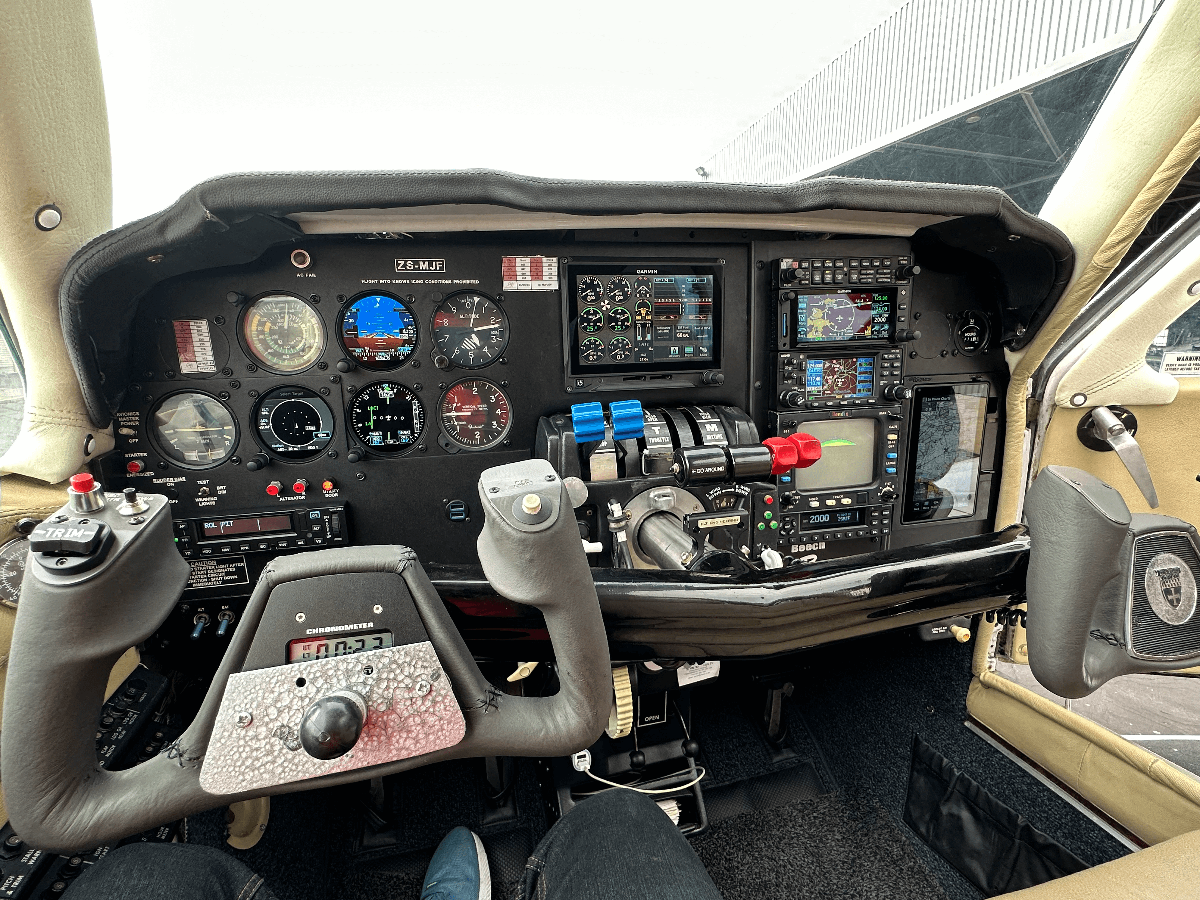 Install Garmin GI 275 Attitude, GI 275 H.S.I., GI 275 MFD, G500TXi 7 inch Engine Indication System, GTN650Xi, GTX345 ADS-b in/out Transponder, GFC600 Autopilot and Panel Mounted aera 760 GPS into a Beechcraft Baron 58.